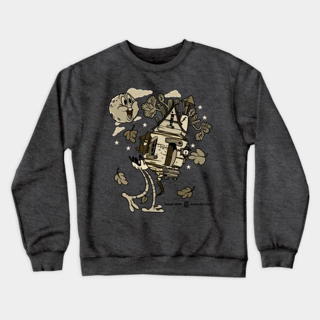 Retro 1930s Style Baba Yaga Crewneck Sweatshirt by StudioPM71